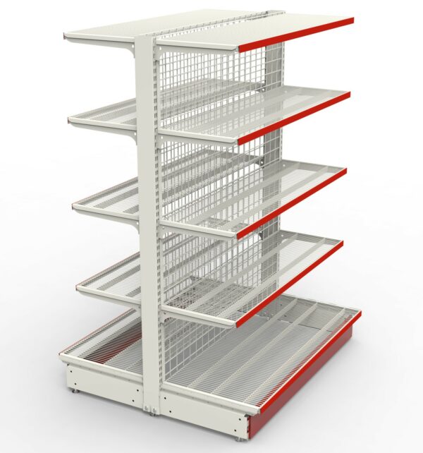 Modular Retail Display Shelving Unit - Cream & Blue - Image 11