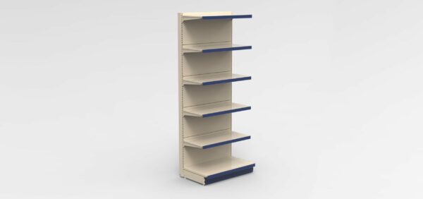 Modular Retail Display Shelving Unit - Cream & Blue - Image 6