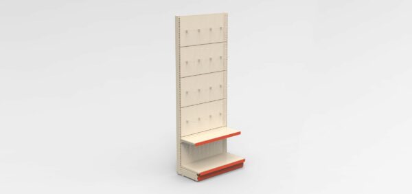 Modular Retail Display Shelving Unit - Cream & Blue - Image 3