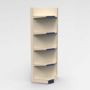 Modular Retail Display Shelving Unit – Cream & Blue