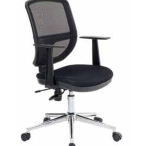 Adjustable Mesh Office Chair with Lumbar Support & Chrome Base