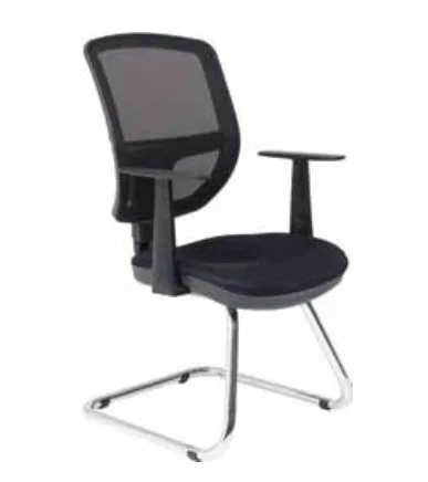 Chaise Visiteur en Maille Ergonomique — Avec Accoudoirs